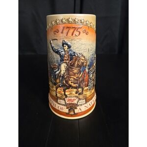 Miller Beer Stein Mug 1775 Birth of A Nation 1st in Series